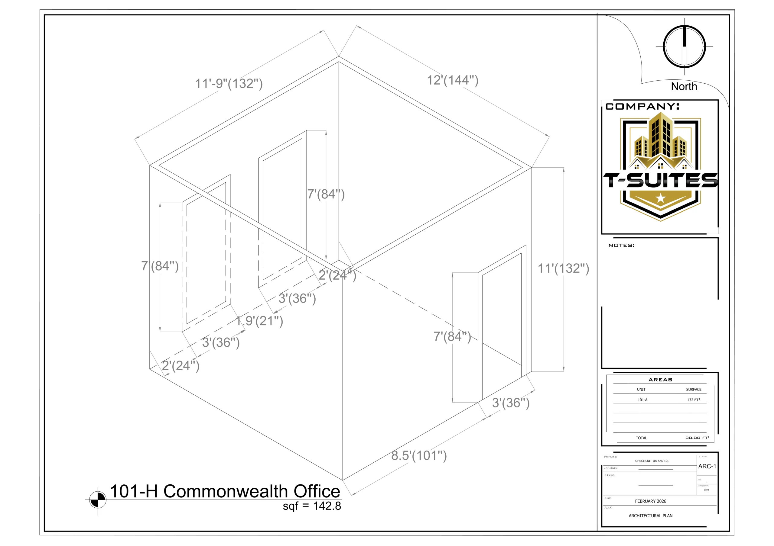 101-H Commonwealth Office